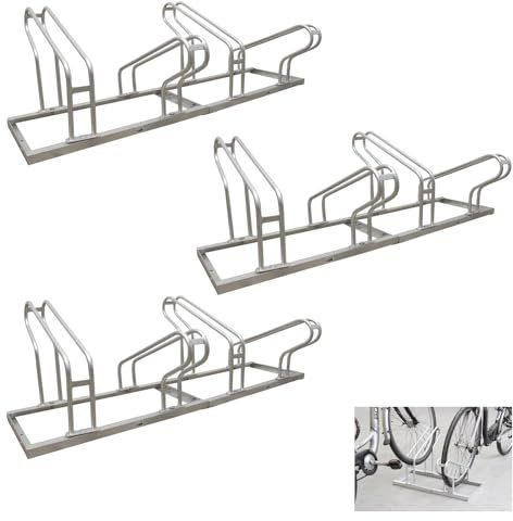 TRUTZHOLM Fahrradständer für 12 Fahrräder 140x36cm Tief-Hochstellung 6x2 feuerverzinkt variabel aufstellbar