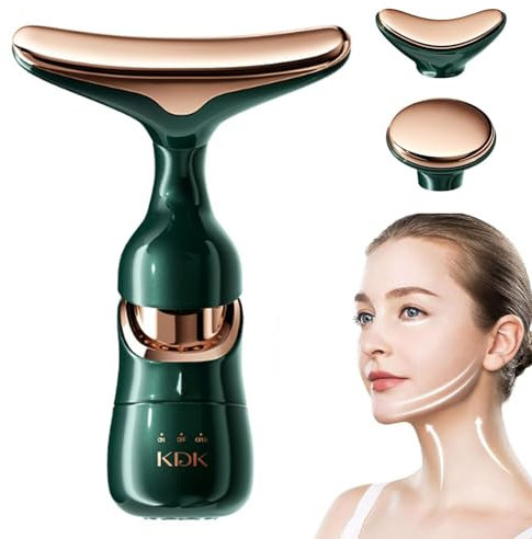 Appareil Anti Rides Visage, 3 en 1 Appareil Massage Visage, Appareil Visage Lifting avec Guasha Pour Visage, Massage Visage Electrique, Améliore, Resserre La Peau