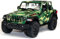 Generisch Modellauto kompatibel mit Jeep Wrangler Rubicon ca.12,5 cm Military grün offen
