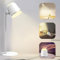 OTUS Schreibtischlampe Kabellos, 4-in-1 Tischlampe, Leselampe USB Aufladbar, LED Tischlampe Akku, 3 Lichtmodi, Nachttischlampe Dimmbar,Tischleuchte Kabellos für Zuhause/Schlafzimmer (Weiß)