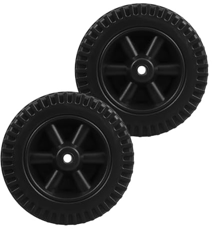 Yardwe 2 Stück Ersatzräder für Grillwagen aus Hdpe Schwarz Hitzebeständig und Einfache Montage für Outdoor Cooking als Grill Wheels Ersatzteile