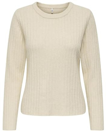 ONLY Damen Onljeanett Life Ls Rib O-Neck Cc KNT Onljeanett Life Ls Rib O-Neck Cc KNT (1er Pack)