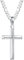 TINGN Kreuz Kette Herren, Silber 925 Kette mit Kreuz Anhänger Kreuz Halskette Herren Frauen Mädchen Geschenk Kreuz Kette Modeschmuck Geschenk für Männer Sohn