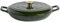 Argon Tableware 2.3L Shallow Cast Iron Casserole Dish with Self-Basting Lid - Green - 1x Induction Hob Cooking 2.43QT Dutch Oven Bread Baking Serving Roasting Stew Stock Pot Cookware Pan