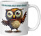 Eulen Tasse Lustig mit Spruch & Eule | Ich bin emotional nicht bereit für heute | Witzige Kaffeetasse Geschenk Arbeit Büro | Becher Morgenmuffel Langschläfer Aufsteh-Muffel Schlafmütze Nachtmenschen