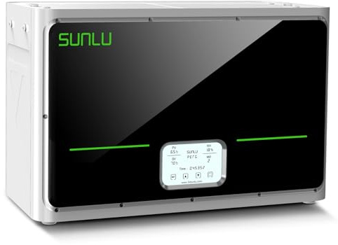 SUNLU Ufficiale Essiccatore Filamento S4, Capacità 4 Bobine, 3 Ventilatori di Circolazione, Riscaldatore PTC da 350 W, Temperatura Massima 70℃, Controllo Auto dell'umidità, Bianco