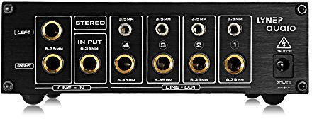 Headphone Amplifier 8 Channel,JULYFOX High End Headphone Distributor Signal Amplifier Mixer W/Walkie Talkie Function 16-600 ohm Headphones Support For Speaker Box PC iPhone iPad Gaming Stage Studio
