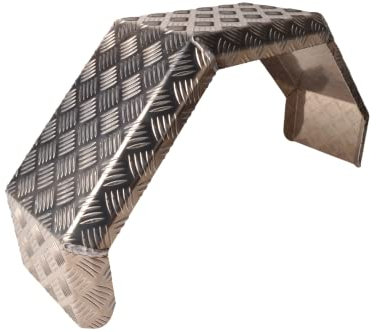 Aanhangwagendirect Spatscherm Alu. 14/15 inch 5-Kant (230x800x400mm)