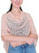 Mimosa Damen Schlichtes Stretch-Fischnetz häkeln Fledermaus Kleiner Poncho im Popcorn-Stil Stricken (One Size, Dusty Pink)