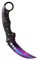 ARIKnives CS GO Karambit Talon Elite - Galaxy Black Pearl - CSGO Knife Skin Counter Strike Global Offensive Jagdmesser - Bundle