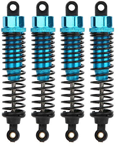Tbest Shock Damper, 4Pcs 90mm/3.5in Aperture Blau Universal Metal Shock Damper für 1/10 RC Crawler Toy Car(Blau)
