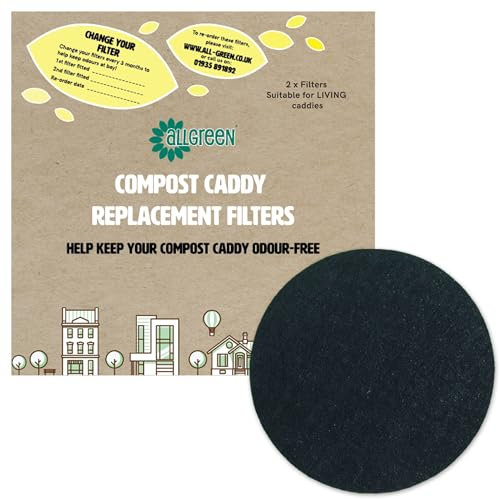 Compost Caddy Spare Filters - For Typhoon Living Caddies (Pack of 2)