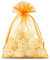 Saketos Organzasäckchen 10 Stück Geschenkbeutel Organzasäckchen bunt Schmuckbeutel Verschiedene Größen mit Kordel Hochzeit Geschenk Stoffsäckchen Gastgeschenke I 18 x 24 cm – Orange