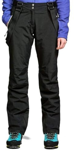 Dare 2B Salopette De Ski Imperméable Effused II, Pants Donna, Nero, FR : XL (Taille Fabricant : 16)