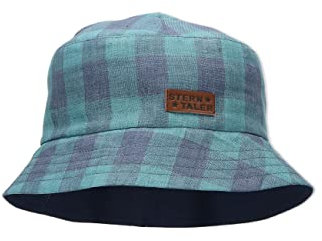 Sterntaler Jungen Fischerhut Karoblue Hut, Blau, 53