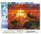 Figured'Art Peinture par Numéro Adulte avec Cadre Lion au coucher de soleil - Activité Manuelle Kit de Loisir Créatif DIY Numéro d'Art Complet - 40x50cm toile tendue sur châssis