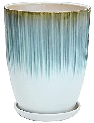 WLBHWL Grandes Jardinières Hautes 10,6 Pouces / 11,8 Pouces Grand Pot d'arbre À Fleurs Rond D'intérieur avec Sol De Drainage Grande Jardinière Pots De Jardin Jardinage D'arbres Conteneurs De Plantes