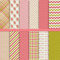 Whaline 12 Designs Muttertags-Musterpapier-Packung, 24 Blatt, Blumenmuster, gestreift, kariert, Scrapbook, Spezialpapier, doppelseitig, dekoratives Bastelpapier für Kartenherstellung, Dekor, 30x30 cm