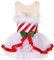 HULIJA Mädchen Weihnachten Kleid Ärmellos Weihnachten Pailletten Tutu Kleid Weihnachtskostüm Party Tanz Verkleidung Rot 146-152