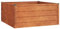 vidaXL Lit Surélevé de Jardin Jardinière Support pour Plantes Bac à Fleurs Pot de Fleurs Balcon Patio Extérieur Rouillé 100x100x45 cm Acier Corten