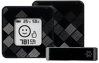 Drahtloses,Tragbares,Aluminium-Innen Luftqualitätsmonitor AIRVALENT(CO2, Relative Luftfeuchtigkeit, Temperatur) Einzigartiges, Design-Messgerät,Sensor,Taschengröße (Sparkle)