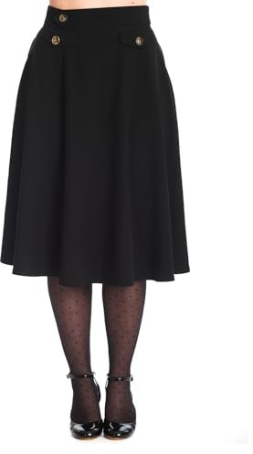 Banned Damen Tellerrock »Book Club« 50s Vintage Swing Skirt