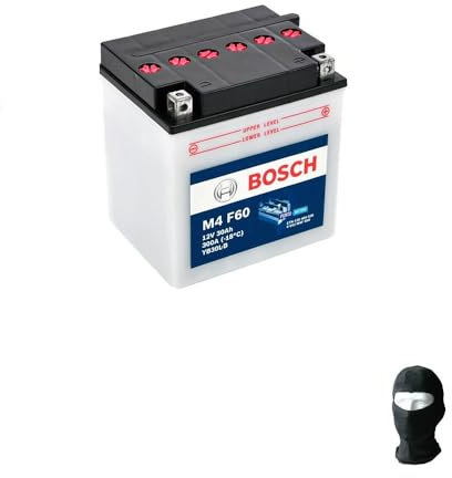 COMPATIBLE WITH BOMBARDIER GTX 4-Tec 1500 2004 BOSCH YB30CL-B M4F600 COMPLETE BATTERY FOR ASSEMBLY YUASA YB30CL-B 12V/30AH ACC 300 SPECIFICATION 168X132X176MM