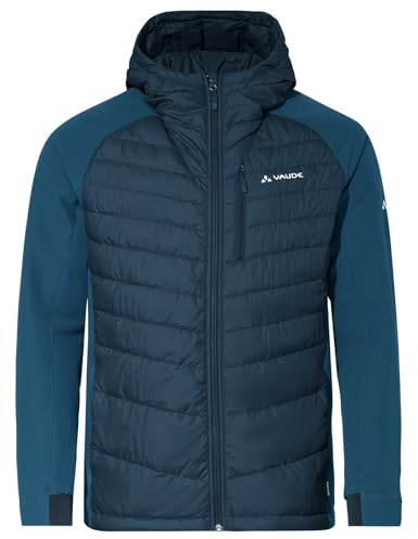 VAUDE Herren Jacke Elope Hybrid Jacket, Mix aus atmungsaktivem Fleece und daunenähnlicher, synthetischer Füllung, warm und atmungsaktiv, dark sea, M