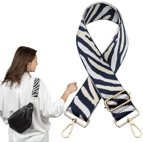 Gurt für Taschen Damen Taschengurt Einstellbar Breit Schulterriemen Ersatz Trageriemen mit Karabiner Umhängegurt 1521