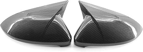 HhhhhYf Auto Spiegelkappen Für VW Golf 7 7.5 MK7 7.5 GTI R 14-19,Umkehr Spiegel Abdeckung Rückspiegel Gehäuse Auto Zubehör,B-Carbon Fibre