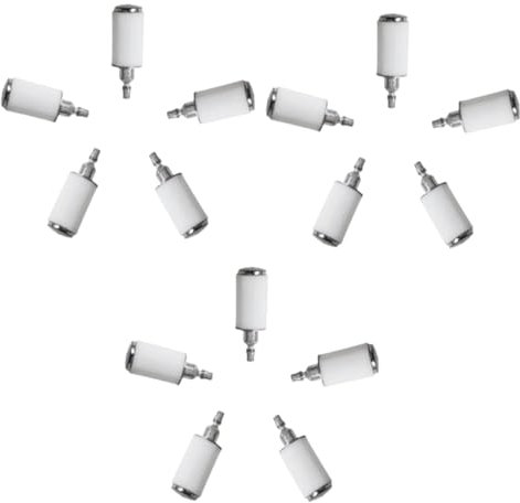 Mipcase 15pcs Chain Machine Filters Filter Set for Mower Lawn Parts Fit Petrol Vehicles