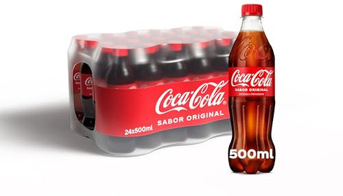 Coca-Cola Sabor Original,Refresco de Cola - Pack 24 botellas 500 ml