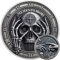 AtSKnSK Memento Mori Münze – Gesicht-haltender Skelett, Herausforderungs-Medaillon, Stoische Münze und Erinnerungsstück für Damen und Herren