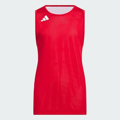 adidas Unisex Kinder Y Everyday Pro Bball Jersey Shirt, Team Power red/White, 7-8 Years