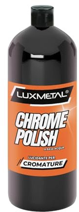 Lux Metal – Chrompolitur Politur zum Verchromen 1KG Schleifpolierpaste Chrom entfernt Kratzer Verunreinigungen Oxid Rost poliert reinigt ohne die Karosserie Autos Motorrädern Booten zerkratzen