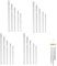 Windspielrohre zum Basteln,20 Stück DIY Windspiel Herstellung Rohre,Klangstäbe für Windspiel,Aluminiumrohr Klangstäbe für Garten,Aluminium Windspiel Rohre,Windspiel Bastelset für Home Garten Outdoor