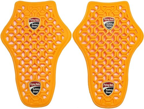 Flat 3D Net Shock Absorbing Ultra Flexible CE Certified Level 2 Biker Jeans Knee & Jacket Elbow Upgrade Armour Insert Protection Unisex (Knee/Elbow Pads)