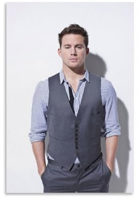 HUANGFX Channing Tatum Filmschauspieler 2 Wandkunstdruck, Leinwandposter, Heimdekoration, Poster, 20 x 30 cm, ungerahmter Stil