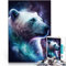 jigsaw puzzles for adults 1000 pieces Space Galaxy Polar Bear Relax Games deal as gifts for the whole family 10.27 in x 14.96 in for 14 year olds