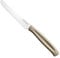 Sicignano | Coltello da Tavola in Acciaio Inox 10,7cm con Manico Colorato in PP, Lavabile in Lavastoviglie, Taglio Preciso per Uso Alimentare (Tortora, 1 pezzo)
