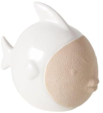 BOLTZE Deko Fisch aus Keramik aus Steingut H13cm