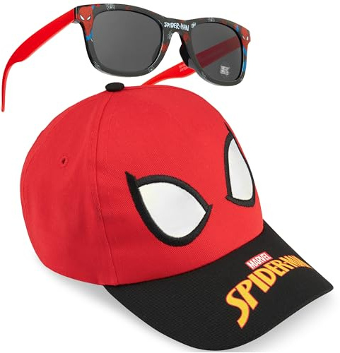 Marvel Spiderman | Teenage Mutant Ninja Turtles Gorra Niño Ajustable con Gafas de Sol UV400, Accesorios Verano, Regalos Niños