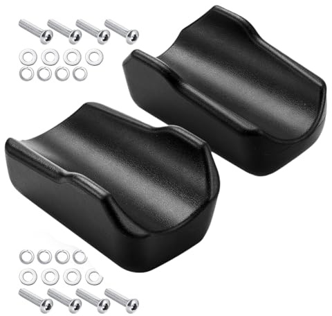 Sefdrert 2 Pcs Black Armrest Pad for Upright Walker, Forearm Cushions for Stand Up Rollator, Walker Handle Comfort Accessories