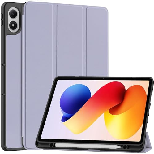 ProCase Funda Giratoria para Xiaomi Redmi Pad 2 Pro 12,1 2025, Carcasa Protectora de Piel con Rotación 360° y Función Soporte, Funda Folio con Cierre Magnético- Morado