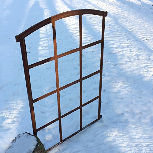 Antikas | Fenster für 12 Scheiben | Eisenfenster | Stallfenster | Spiegelfenster | Garagenfenster | Gusseisen Fenster | 94,5 cm x 66,5 cm
