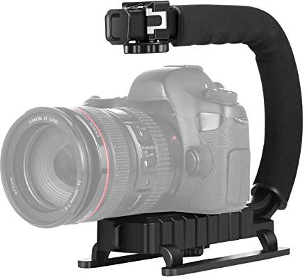 PULUZ C-förmig Video Griff DV Halterung Steadicam C Stabilisator Handheld Stabilisator Video Aktion Handgriff für alle SLR Kameras und Home DV Kamera Camcorder