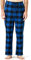 LAPASA Pantalon de Pyjama Homme Bas de Pyjama à Carreaux 100% Pur Coton/Flanelle Doux Chaud Ultra Léger Confortable M38&M39, Coton Flanelle (Carreaux Noir & Bleu), S (Tour de taille : 71-76cm)