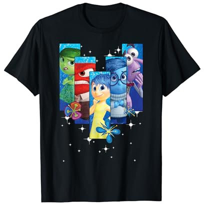 Disney Pixar Inside Out Character Panel Lineup Poster T-Shirt