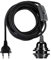 GreenSun LED Lighting 4,5m Cavo, cavo in tessuto a 2 Fili, Portalampada E27 Con Interruttore per Lampadari o Lampade Creative, Nero