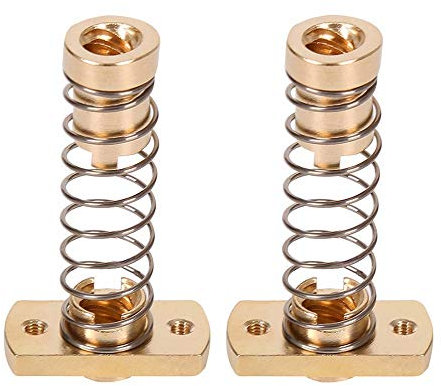 2er-Pack CR10 Z-Achse T8 Anti-Rückschlag-Mutter, federbelastet, Eliminierungslücke, Messingmuttern für Upgrade Ender 3 Ender 3s Ender 3 Pro V2 CR-10 Tornado 3D-Drucker 8 mm Acme-Gewindestange